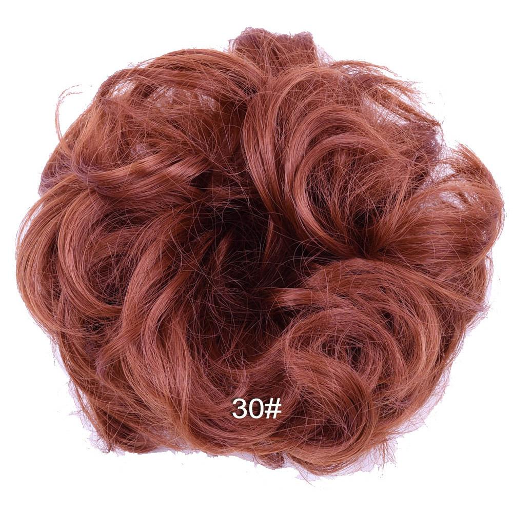 Messy Bun Haar Chignon Donut Haarkissen Elastisches Haarband Gummiband Synthetisches Haarteil Haarschmuck für Frauen