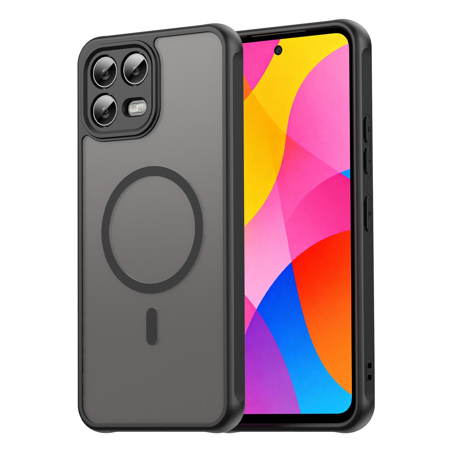 T-Mobile REVVL 8 Pro/T Phone 3 Pro Magsafe Handyhülle, magnetische, stoßfeste Handyhülle für T-Mobile REVVL 8 Pro/T Phone 3 Pro weiß