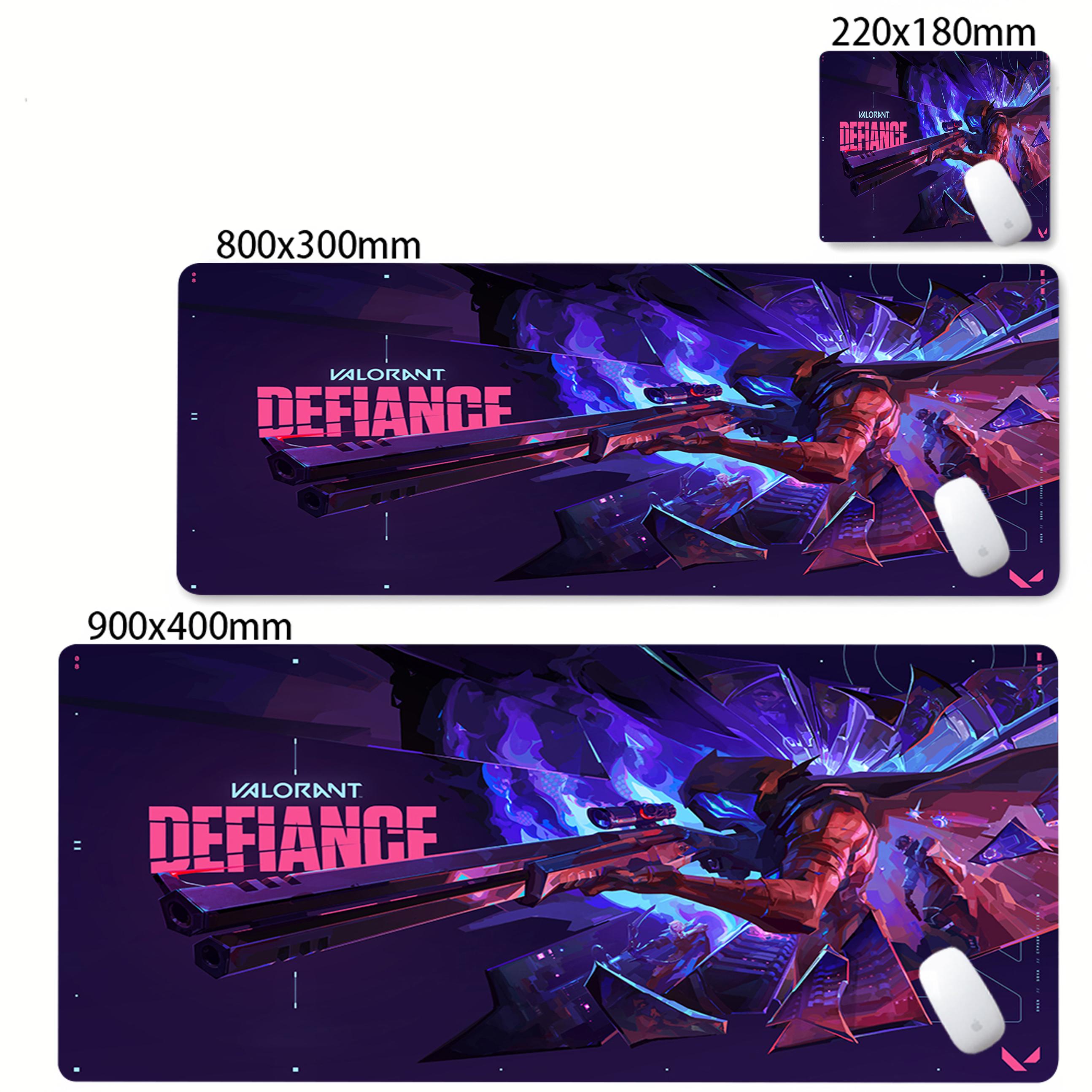 Valorant Gaming-Mauspad HD XXL-Mauspad Große Home-Schreibtischmatten Tastatur Natürlicher Gummi Rutschfest Weich Büro-Teppichmatte Zubehör 800x400x2mm