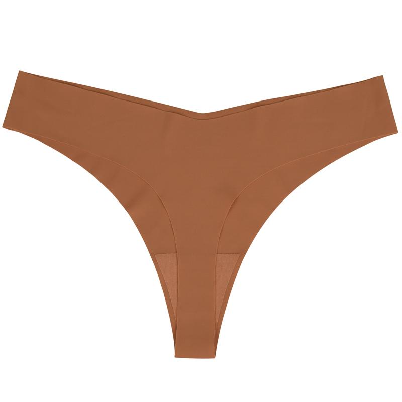 CINOON Frauen Sexy Eis Seide Höschen Low-taille Keine Spur Unterwäsche Tanga Weibliche G String Atmungsaktive Dessous Versuchung Dessous M