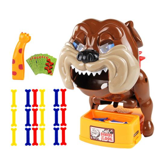 Vorsicht vor dem Hund Spiel Ausrasten Böser Hund Knochen Kniffliges Spiel Entkommen Böse Hund Karten Kniffliges Spielzeug für Eltern Kinder Kinder Familienparty brown