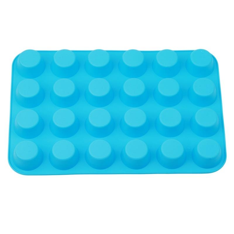 Muffin- und Cupcake-Backformen-Set Blue Top Home Kitchen Gummischalen und -formen – plus kostenloses Rezept-EBook blau