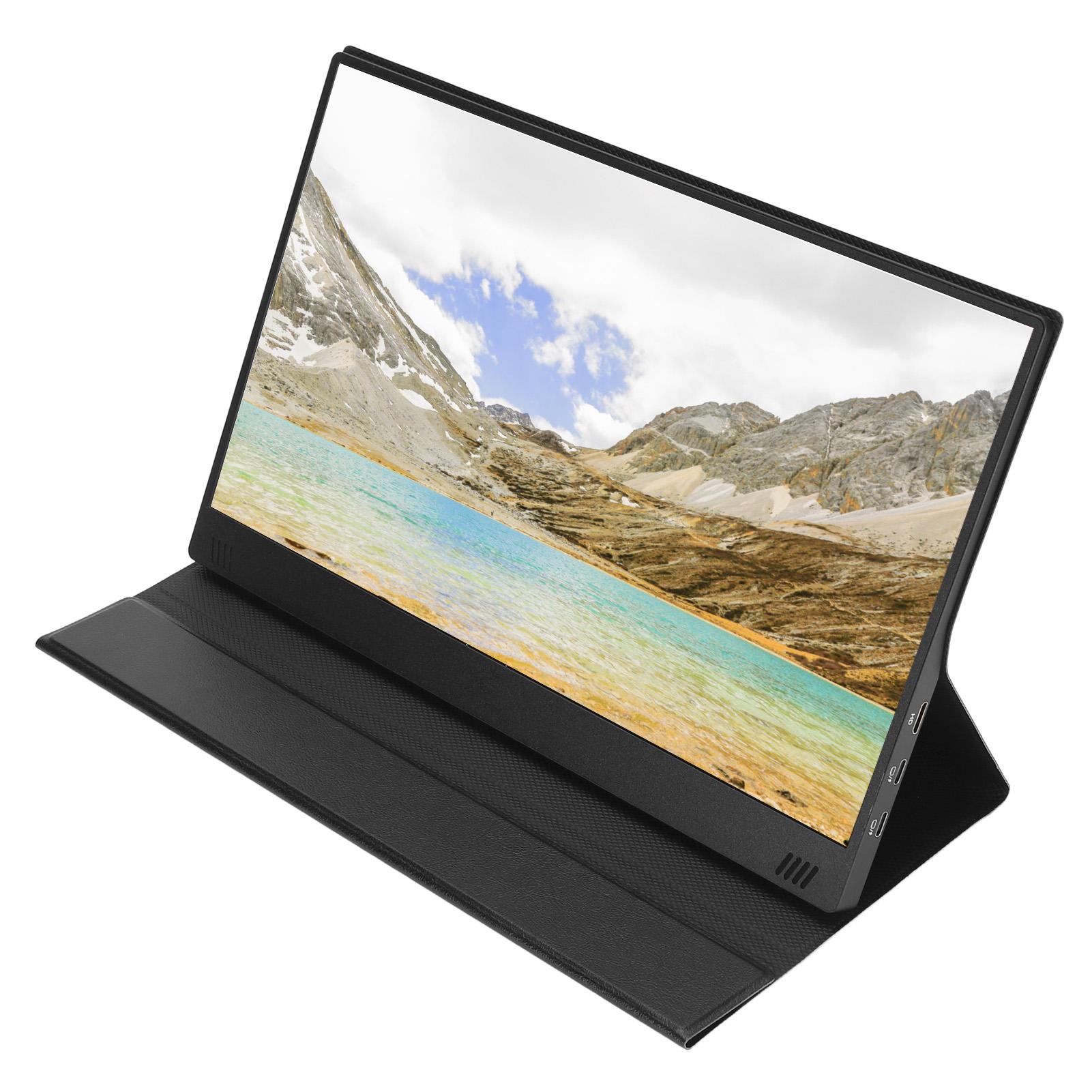 Tragbarer Monitor 14 Zoll FHD 1080P Laptop-Gaming-Monitor Schlanker, leichter zweiter externer Monitor US Plug