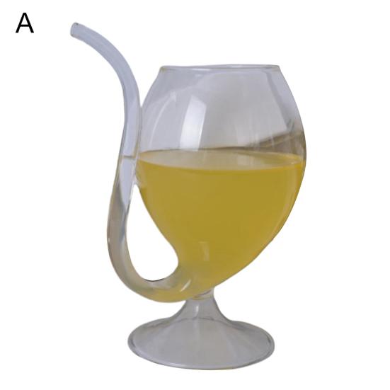 Roamtic Fashion Küche Saugen Milch Glas beständig Trinken Saft Tube Hitze Wein Whiskey Strohhalm Tasse A