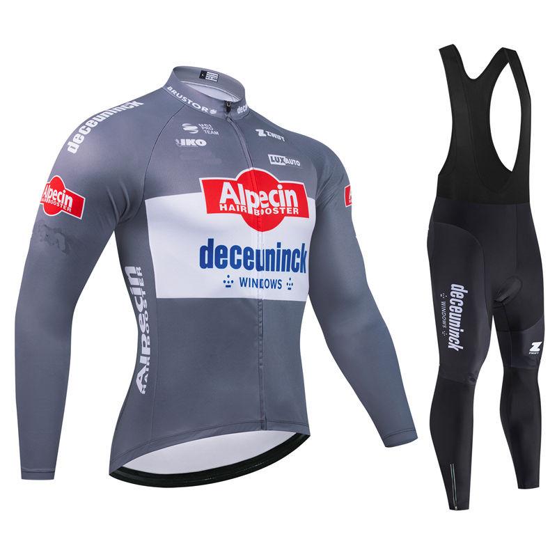 Alpecin Herbst Radtrikot Set Langarm Schnelltrocknend Radbekleidung Bike Uniform MTB Kleidung Fahrradbekleidung Ropa Ciclismo M