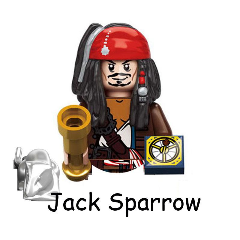 Fluch der Karibik Captain Jack Jones Davy Jones Blackbeard Figur Bausteine Konstruktionssteine Bauspielzeug für Kinder