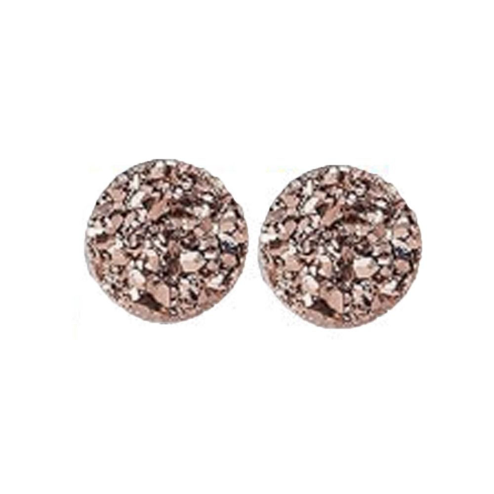 zur Gewichtsreduktion Lymphatische Magnetotherapie-Ohrringe Therapie-Ohrringe Lymphdrainage-Ohrringe Champagne-Round-6mm