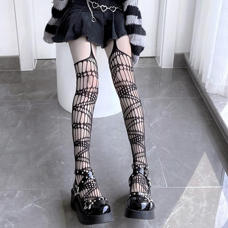 Frauen Strumpfhosen Strümpfe Sexy Spinne Web Fishnet Mesh Strumpfhosen Nachtclub Party Fisch Net Strümpfe schwarz