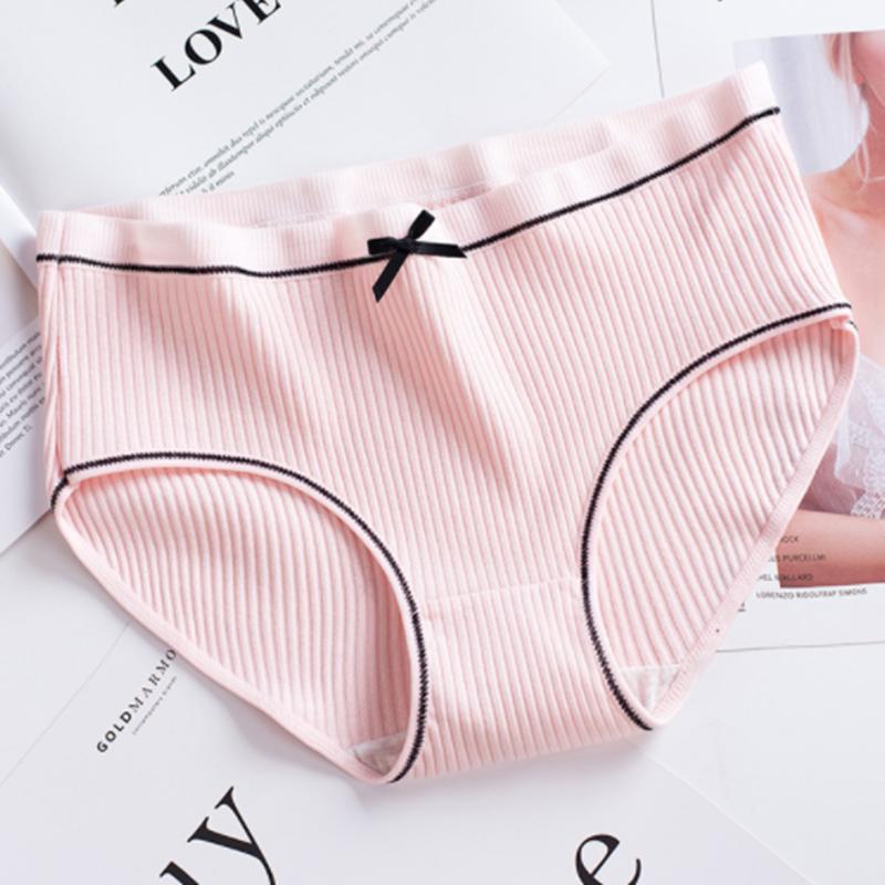 Japanische Damenunterwäsche Slips Baumwollhöschen Atmungsaktive Dessous Größe M-2XL L rosa
