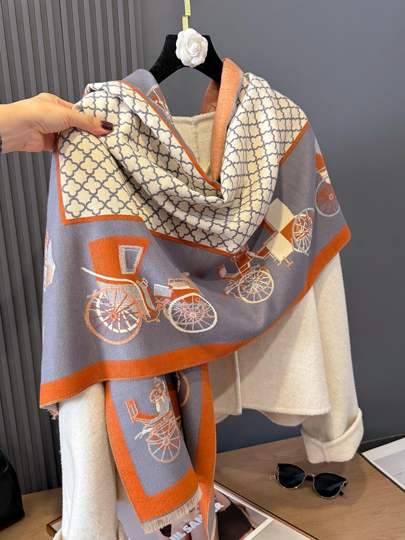 Poncho Schal Pashmina Kaschmir Schal Für Damen Dicke Warme Winterdecke Weiblicher Luxusqualität Schal Wickel Bufanda
