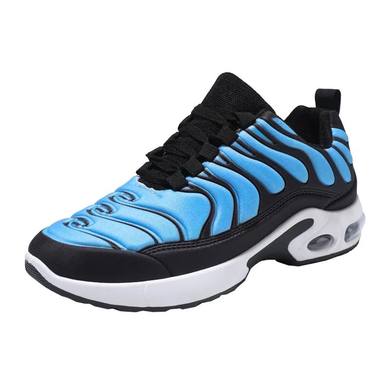 Männer Trendy Sport Schuhe 2024 Vier Jahreszeiten Outdoor Atmungsaktiv Dicke Sohle Anti Rutsch Langlebig Ball Schuhe Bergsteigen Casual Schuhe 45 blau