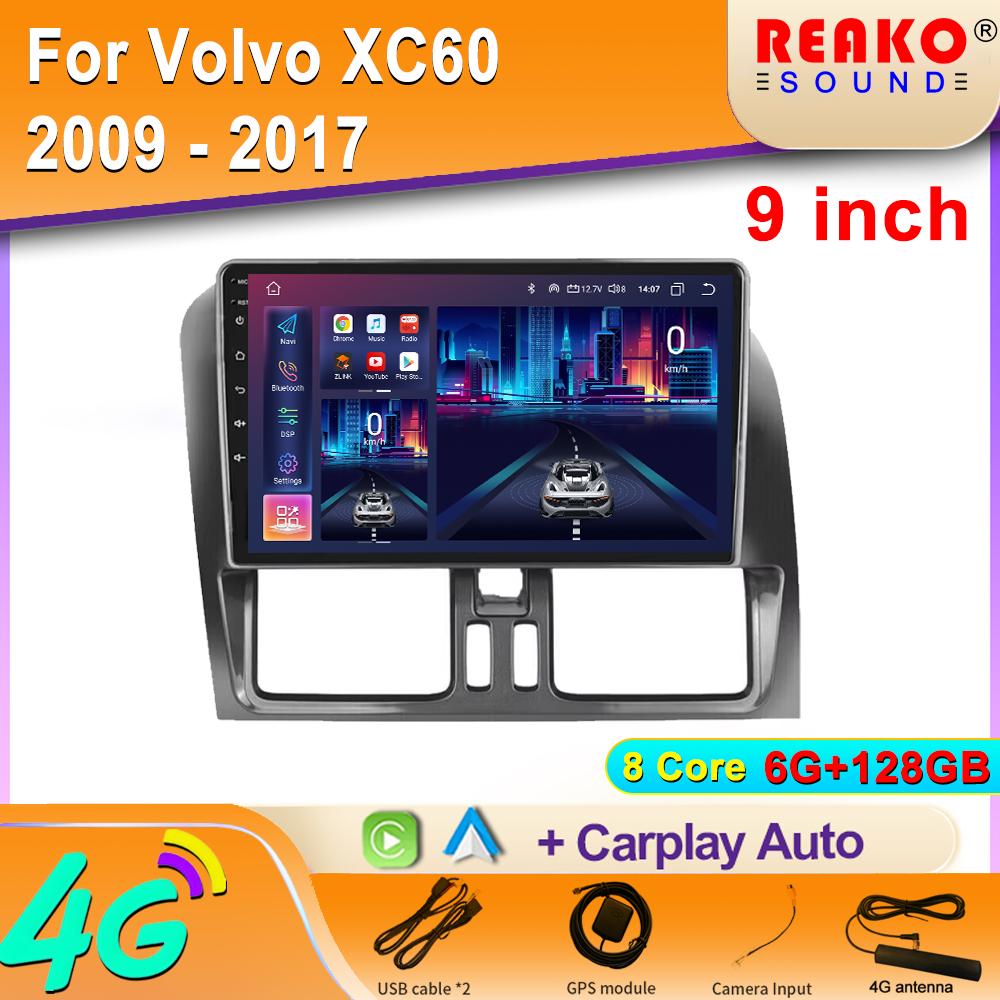 Android Autoradio für Volvo XC60 2009–2017 Video Multimedia Bluetooth-Player Navigation GPS Carplay Autoradio Stereo 8 core 6GB+128GB