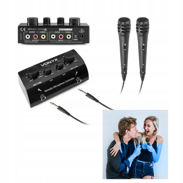 Komplettes Karaoke-Set 2 Mikrofone Mischpult