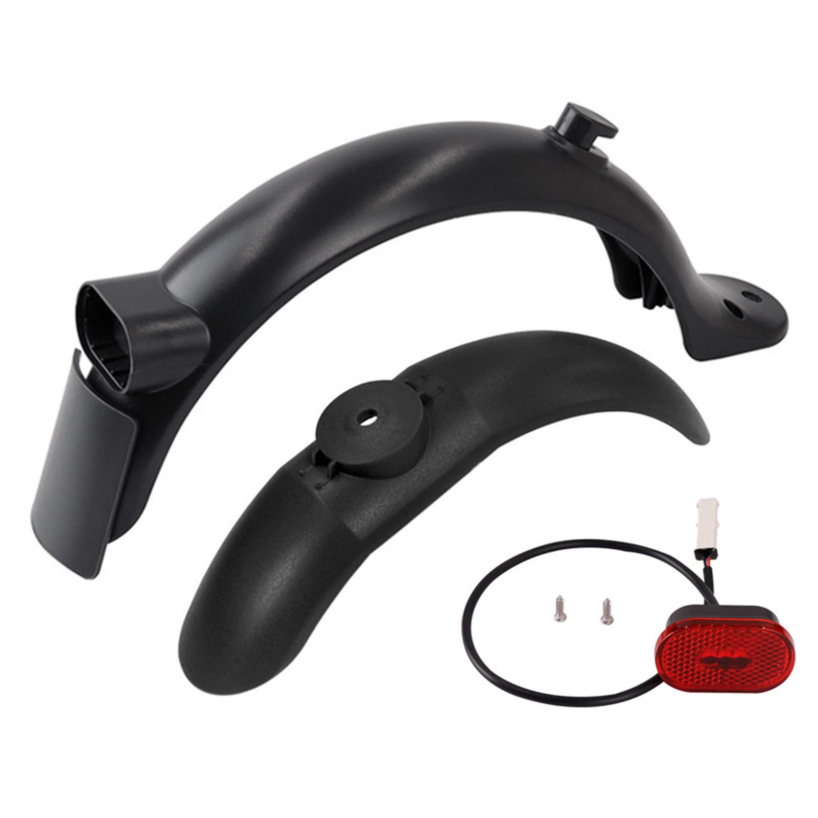 Elektroroller, hinterer und vorderer Schmutzfängersatz mit Rücklicht, kompatibel mit M365 Pro2 Electric schwarz