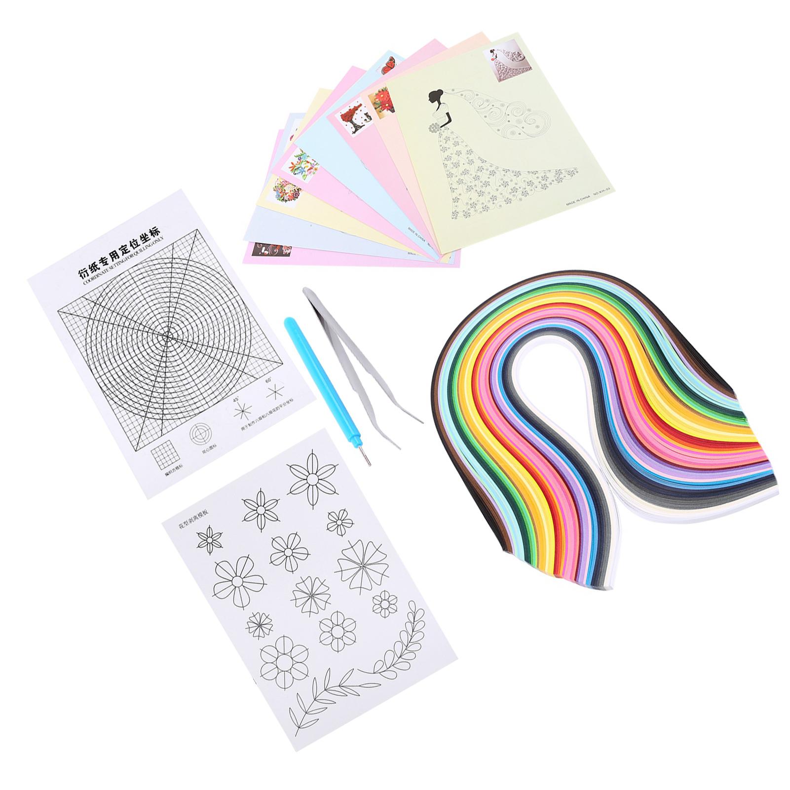 6 in 1 DIY Quilled Creation Papierhandwerk Quilling Werkzeugset Sammlung zur Dekoration