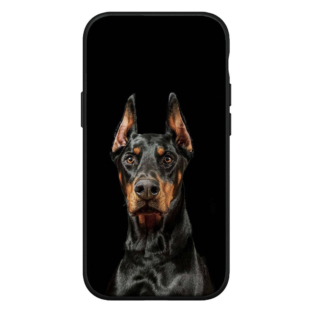 Hülle für iPhone 15 14 Xiaomi Redmi Note 13 12 11 Pro Max X 8 7 9 XR Samsung Galaxy S24 S23 S20 FE 12C 13C 9C OPPO A15 Huawei Dobermann Hund Handyhülle for Samsung Galaxy S20 Plus himmelblau