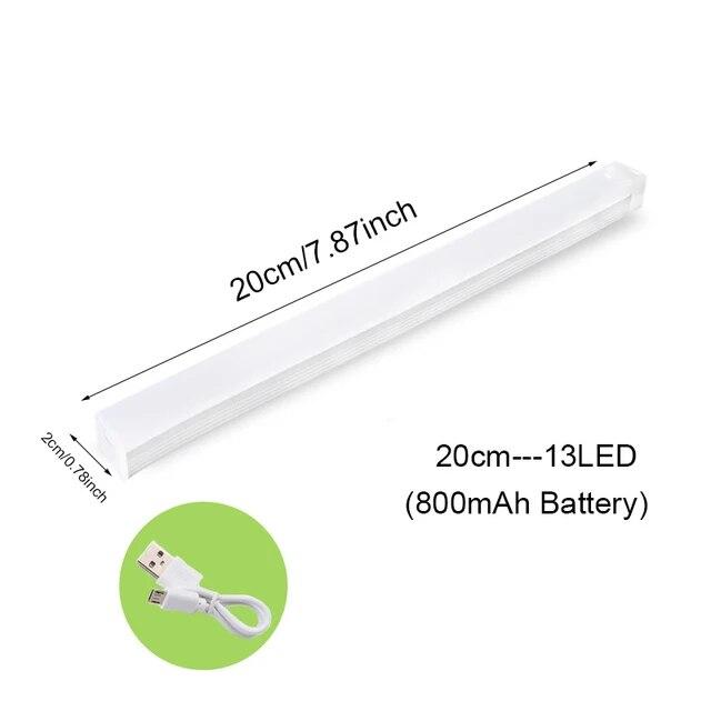 Drahtlose LED Nachtlicht Motion Sensor Licht Schrank Nacht Lampe Für Küche Schlafzimmer Detektor Licht Schrank Treppe Hintergrundbeleuchtung 20cm-13LED warm weiße