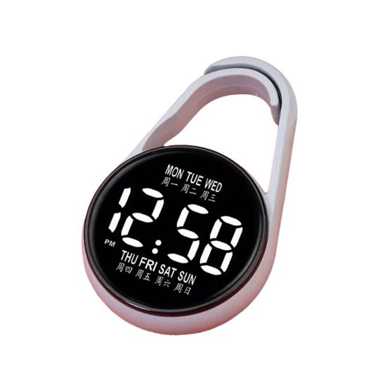 Prüfungs-Schlüsselanhänger Digitale Uhr Tasche LED Touch-Uhr Tragbare Clip-On-Uhr für Gürtel Rucksack Schüler Schulprüfungen