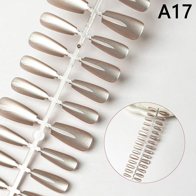 30 Stück Nägel Handgefertigt Farbverlauf Katzenaugen Aufdrücken Falsche Nägel Mittel Kurz Nagelspitzen Beliebtes Design Dekoration Blume Vollständige Abdeckung A17