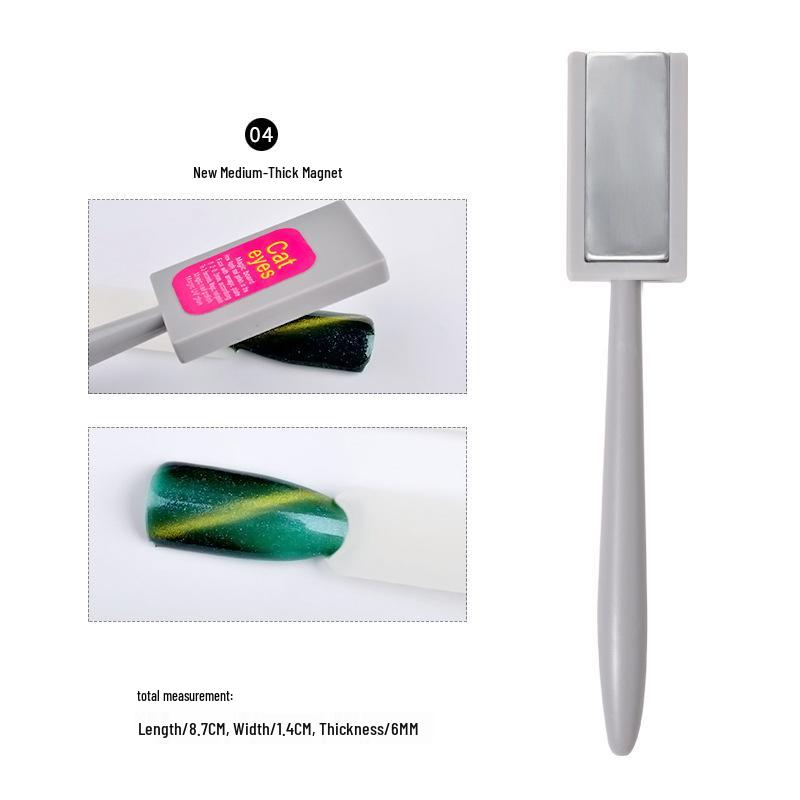 Multifunktionaler Katzenaugen-Magnet für Nagelkunst – Starker Magnet für magnetischen Gel-Nagellack