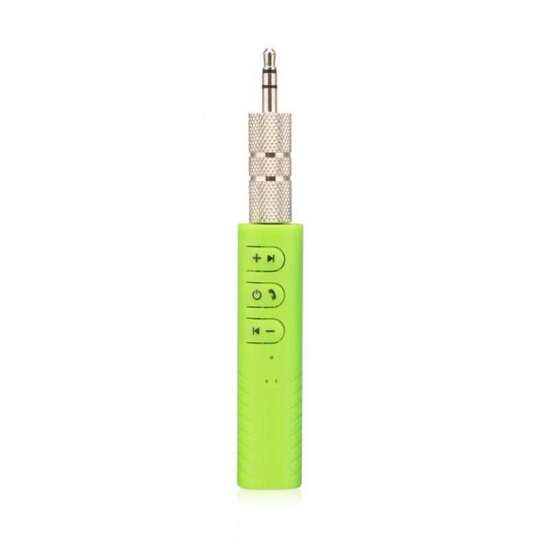 Bluetooth Empfänger AUX 3,5 mm Klinke Freisprecheinrichtung Bluetooth Car Kit Musik Audio Wireless Sender Adapter für Kopfhörer grün