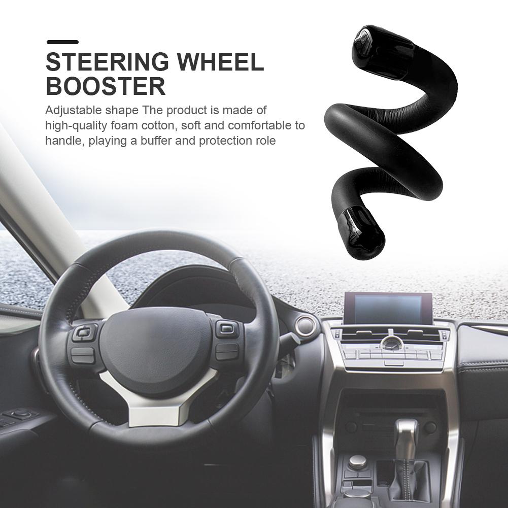 Schaum Baumwolle Auto Lenkrad Booster Autopilot FSD Buddy 360 Rotation Lenkrad Knopf Spinner für Tesla Modell 3 Y für gray