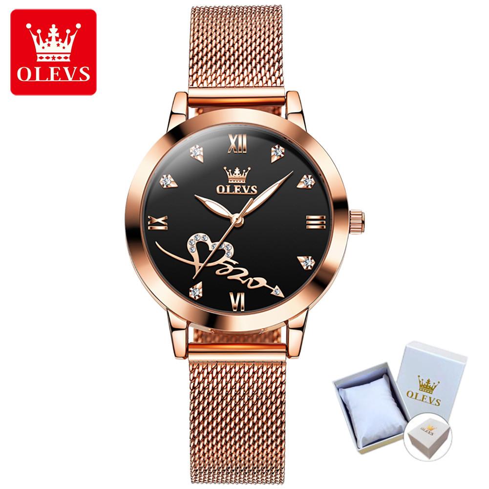 OLEVS Damenuhren Elegante, modische, wasserdichte, nachtleuchtende Quarzuhren