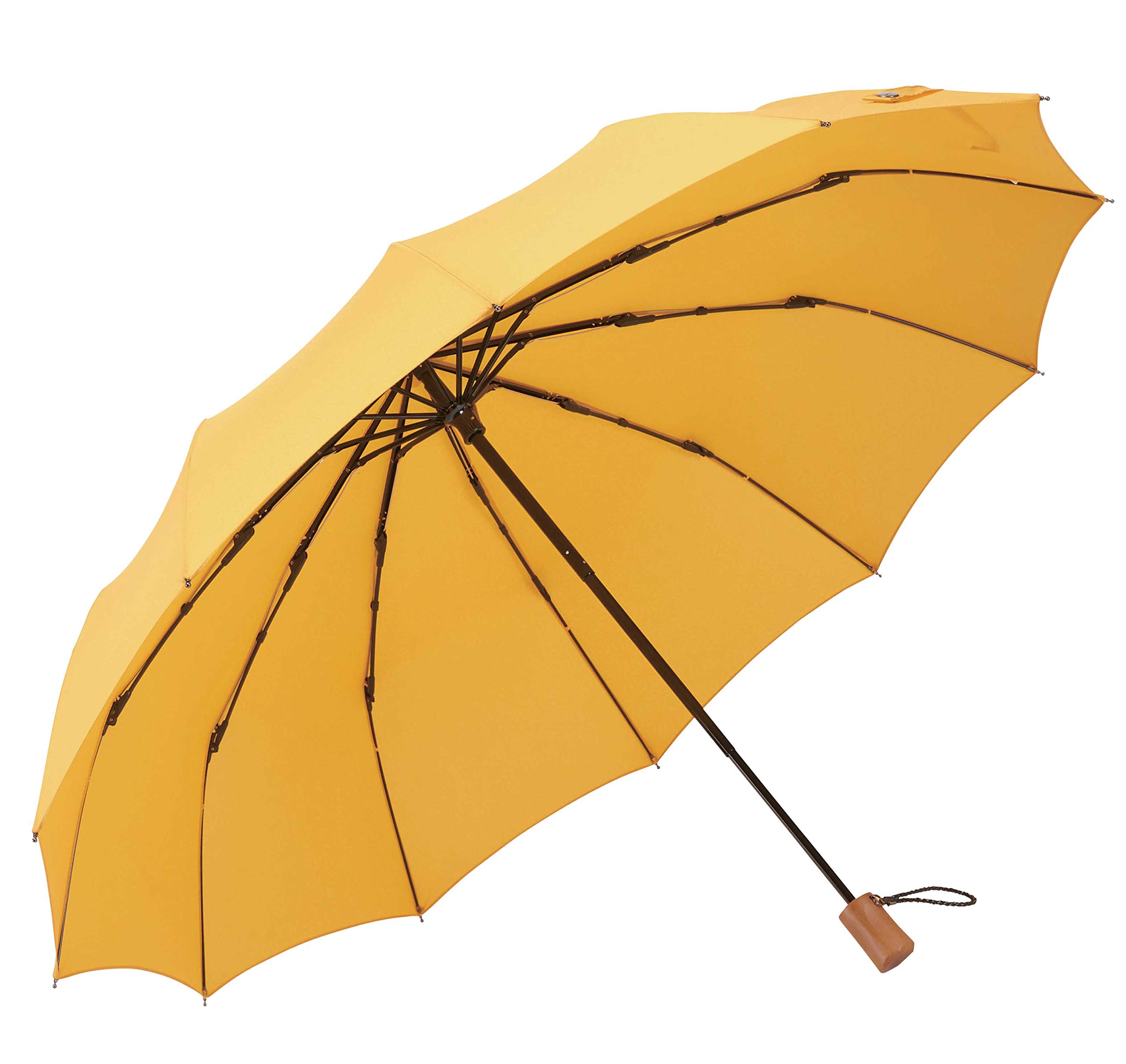 Mabu Sonnenschirm Faltbarer Schirm Sonnenschirm und Regenschirm für Damen und Herren Unisex 55cm 12 Speichen Yamabuki Schirm Regenschirm UV-Schutz Verdunkelung
