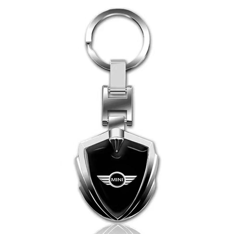 1 Stück Metall Auto Styling Schlüsselanhänger Schlüsselanhänger Schlüsselanhänger Schlüsselhalter Für MINI Cooper One S Clubman R50 R53 R56 R60 F55 F56 R57 R58 R59 schwarz