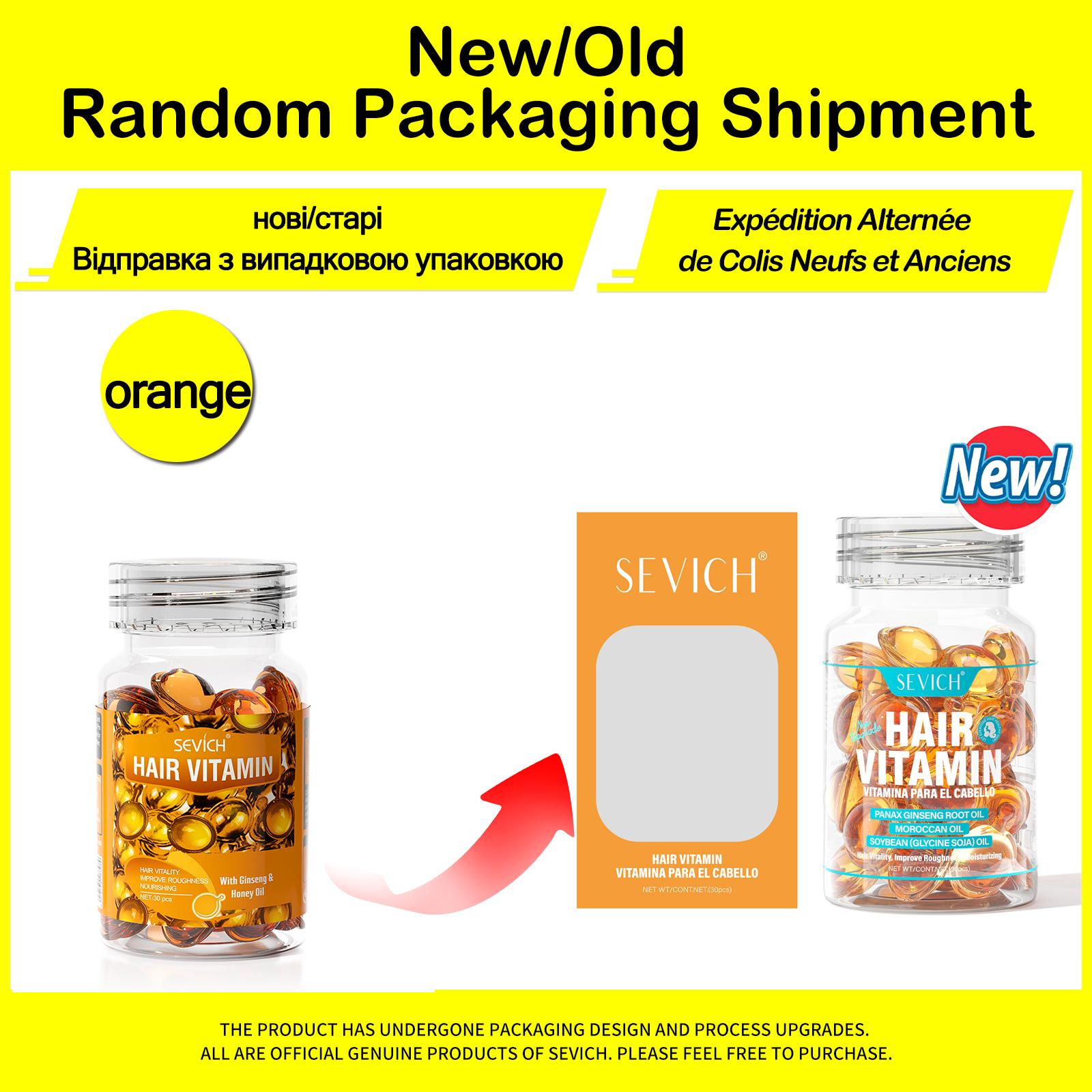 30PCS Haar Vitamin Kapseln Keratin Komplexe Öl Feuchtigkeitsspendende Pflegende Haar Serum Haar Behandlung Öl für Alle Haar Reparatur Öl orange