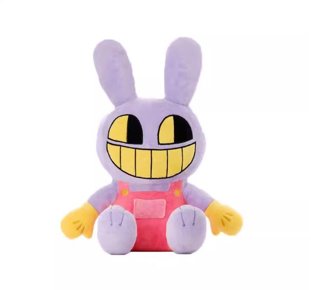 Magisches Circus Jax Kaninchenpuppe, warmes, niedliches Plüschtier, Pamney Clown Stoffpuppenkissen, limitiertes Geschenk für Mädchen zum Geburtstag oder zu Feiertagen 25cm