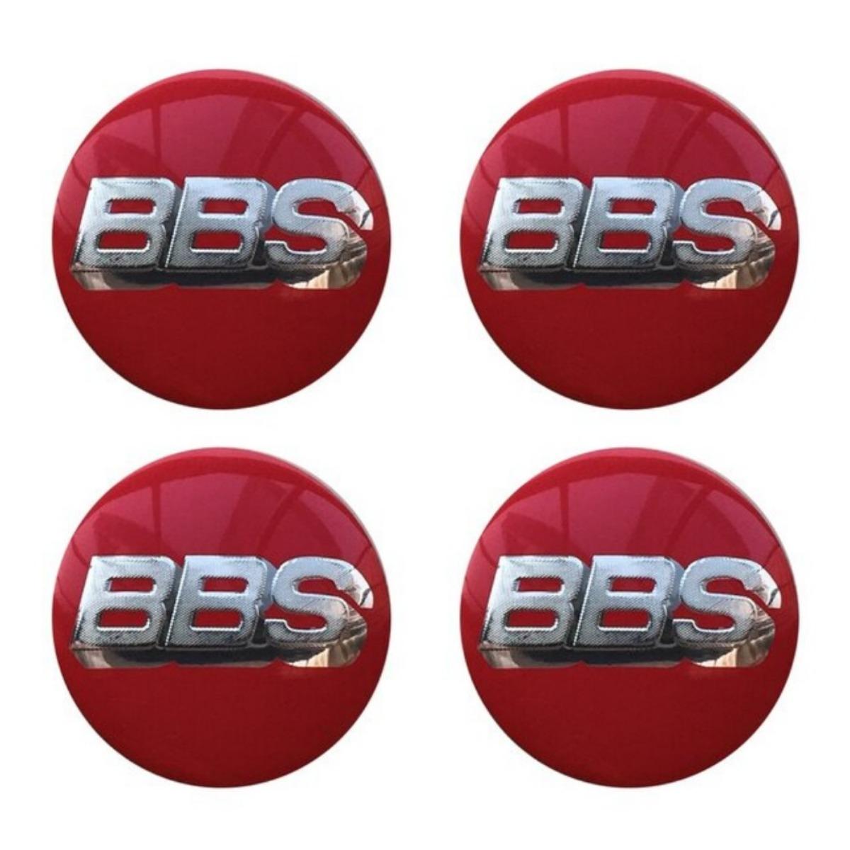 4 Stück 56mm 60mm 65mm 70mm 80mm BBS Logo Autoaufkleber für Auto Radnabendeckel Emblem Felge Nabenkappe Abzeichen Styling Zubehör 65mm   Red&Silver