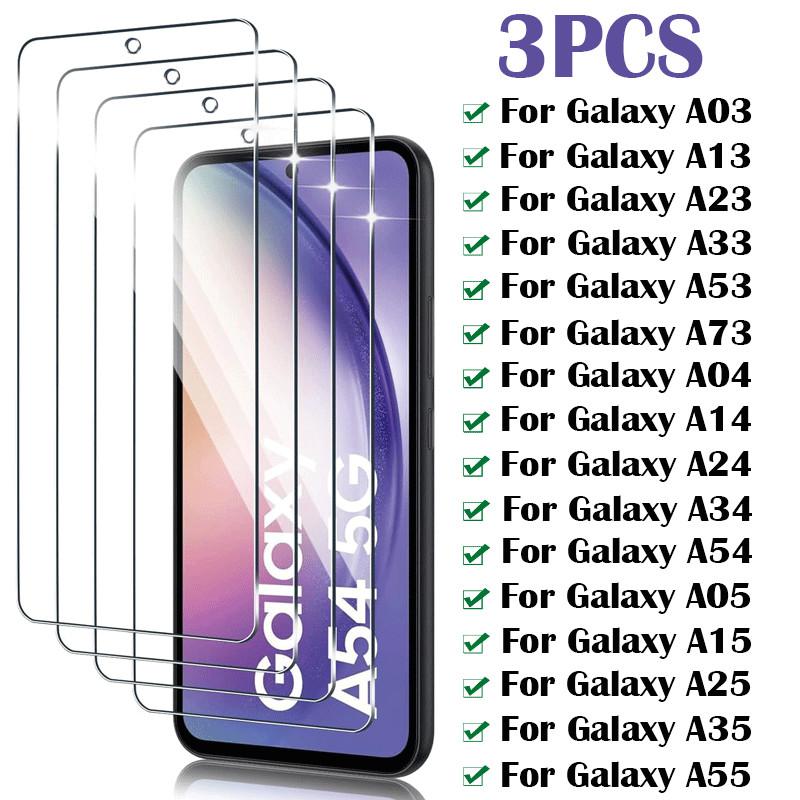 3Pcs Gehärtetes Glas Für Samsung Galaxy A54 A14 A34 A24 A04 Displayschutzfolie Samsung A53 A13 A33 A73 A23 A03S A15 A35 A55 Glas For Samsung A71 weiß