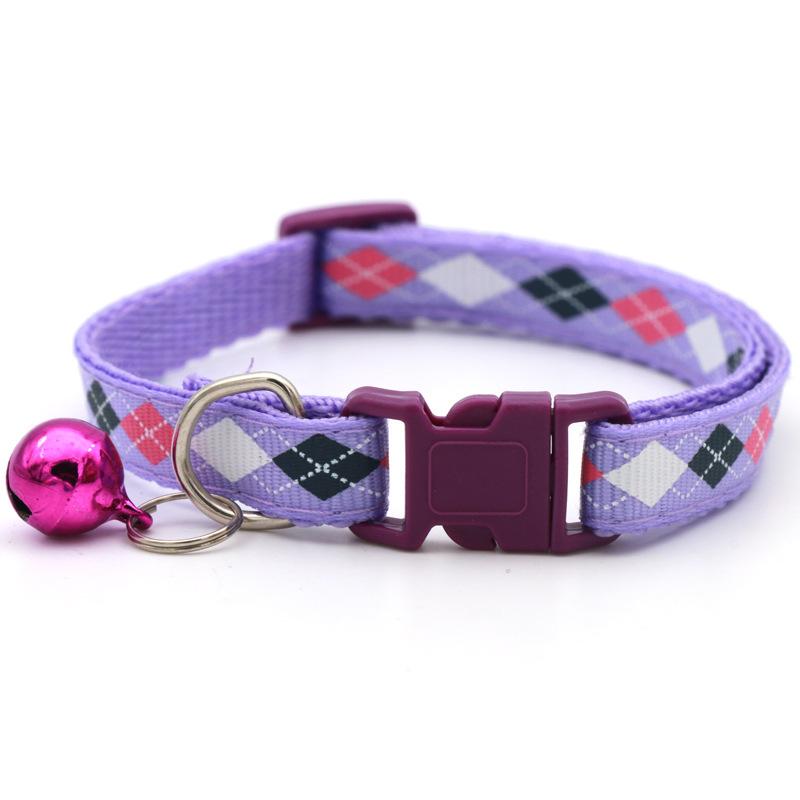Aufnäher für Haustiere, Rautenmuster, Katzenhalsbänder, Hundezubehör, Katzenglöckchen 1.0CM