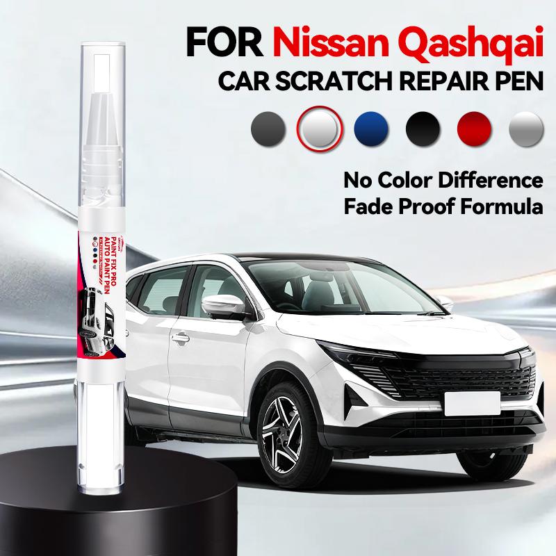 Für Nissan Qashqai 2006-2025 J10 J11 J12 Lackreparaturstift Ausbesserungsstift Kratzerentferner DIY Autozubehör Schwarz Weiß Orange Rot perlmutt weiß