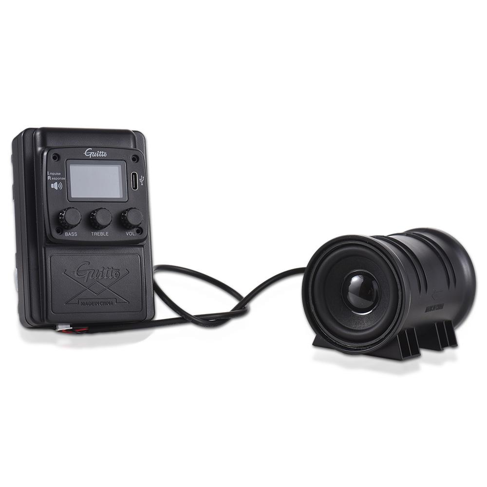 GUITTO GGP-04 Akustische Gitarre IR Vibration Pickup LCD Display Gitarre Pickup mit Mehreren Klassischen schwarz