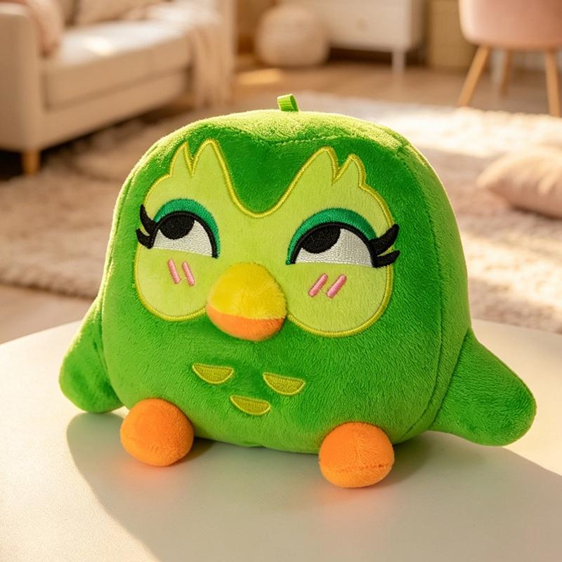 12cm Süßes Grünes Duo Plüschtier von Duo der Eule Cartoon Anime Plüschanhänger Weiche Stofftierpuppen Kinder Geburtstagsgeschenk about 12cm