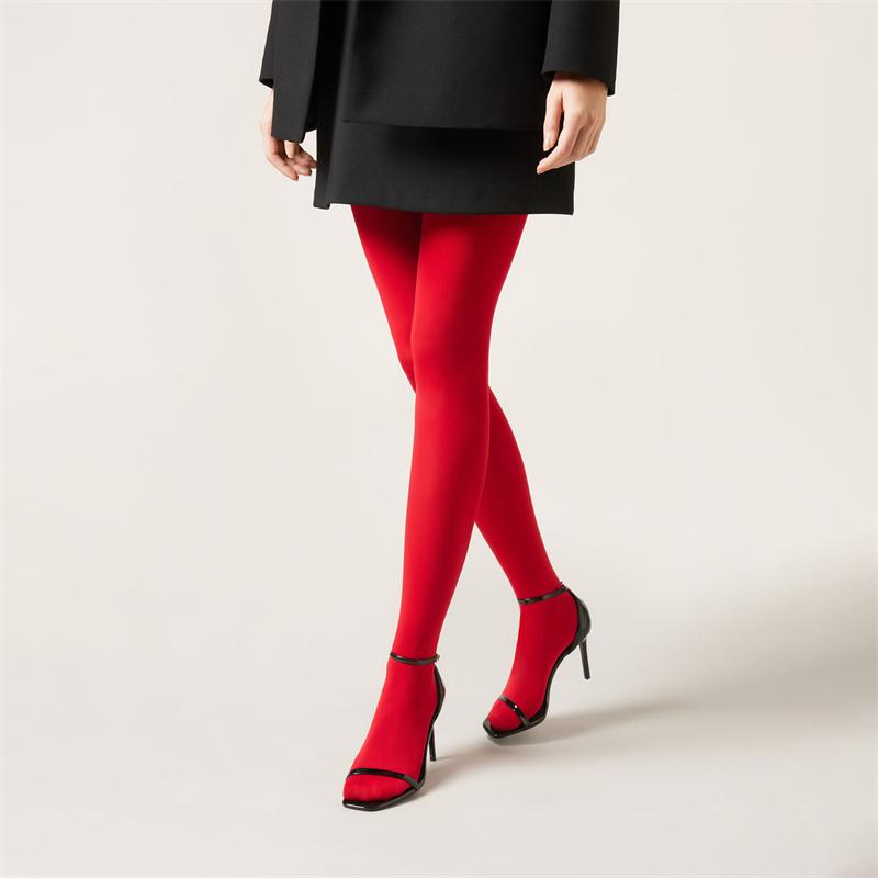 Rote Strumpfhosen für Damen, durchsichtige Strümpfe, schlanke, durchsichtige Dessous, Spitzen-Leggings, Winter-Strumpfhosen für Damen, Strümpfe mit Fuß, Nylon, rote Bodys, sexy Strumpfhosen One Size