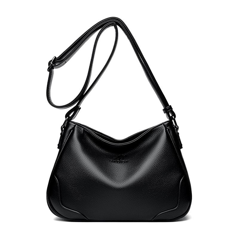 Taschen für Damen Neue Umhängetaschen für Damen Modische und stimmungsvolle Umhängetasche mit großem Fassungsvermögen für Damen mittleren Alters black