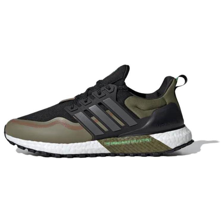 Adidas Ultraboost Bequem Vielseitig Rutschfest Langlebig Low-Top Laufschuhe Unisex Laufschuhe Grün JQ4771 40