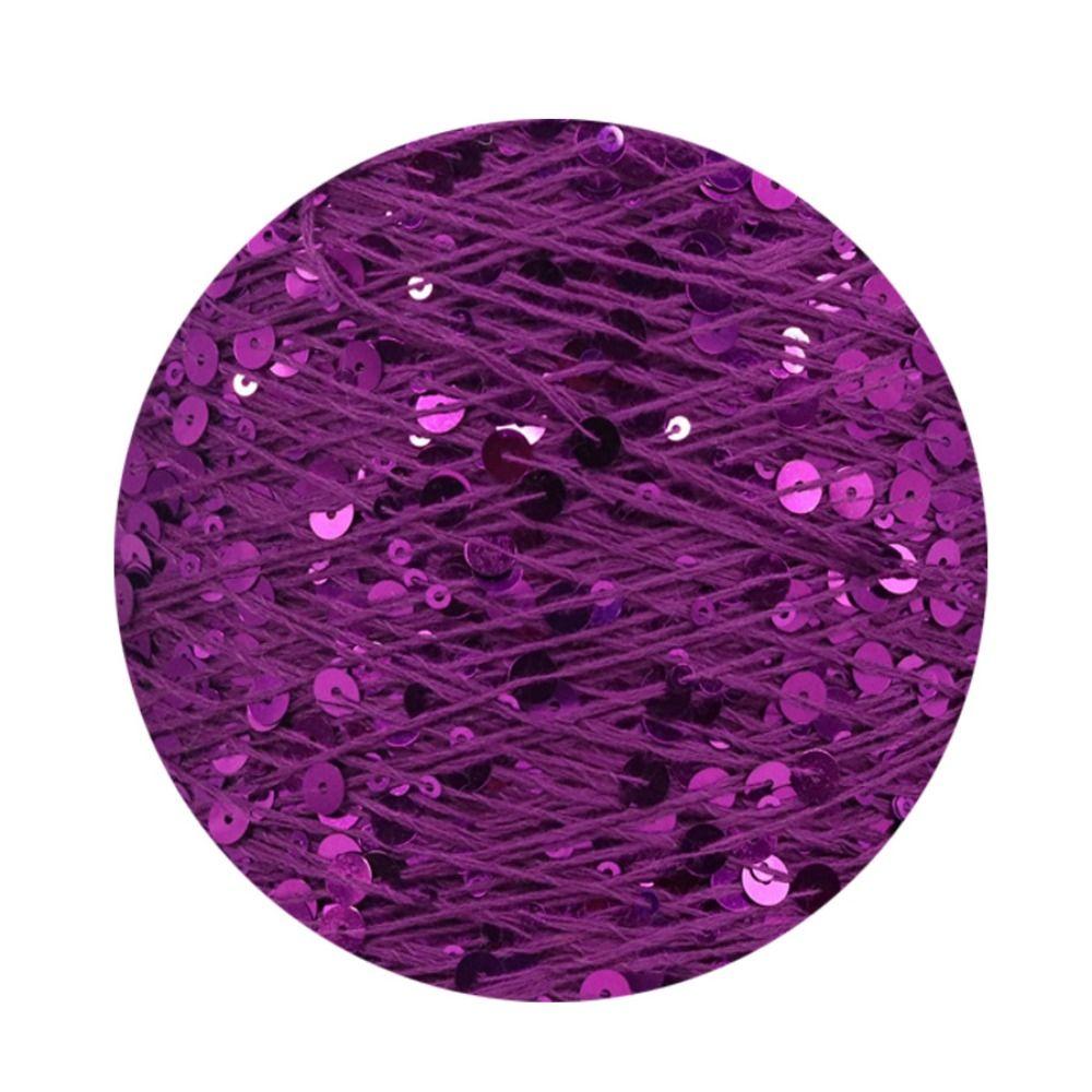 Mit Pailletten DIY Handwerk Nähen Stricken Wolle Faden Pailletten Garn Strickgarn Bekleidungszubehör rose rot