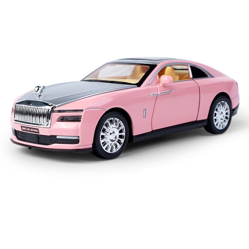 1/32 Rolls-Royce Spectre Legierung New Energy Automodell Druckguss Metall Luxy Auto Fahrzeuge Automodell Simulation Ton und Licht Kinderspielzeug Geschenk rosa