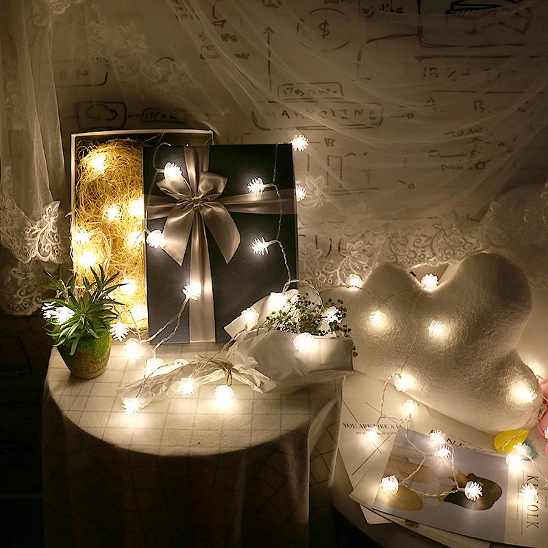 20 LED-Lichterketten, Weihnachtsbaum-LED-Lichter, Outdoor-Girlande, Weihnachtsdekoration für Zuhause warm weiße