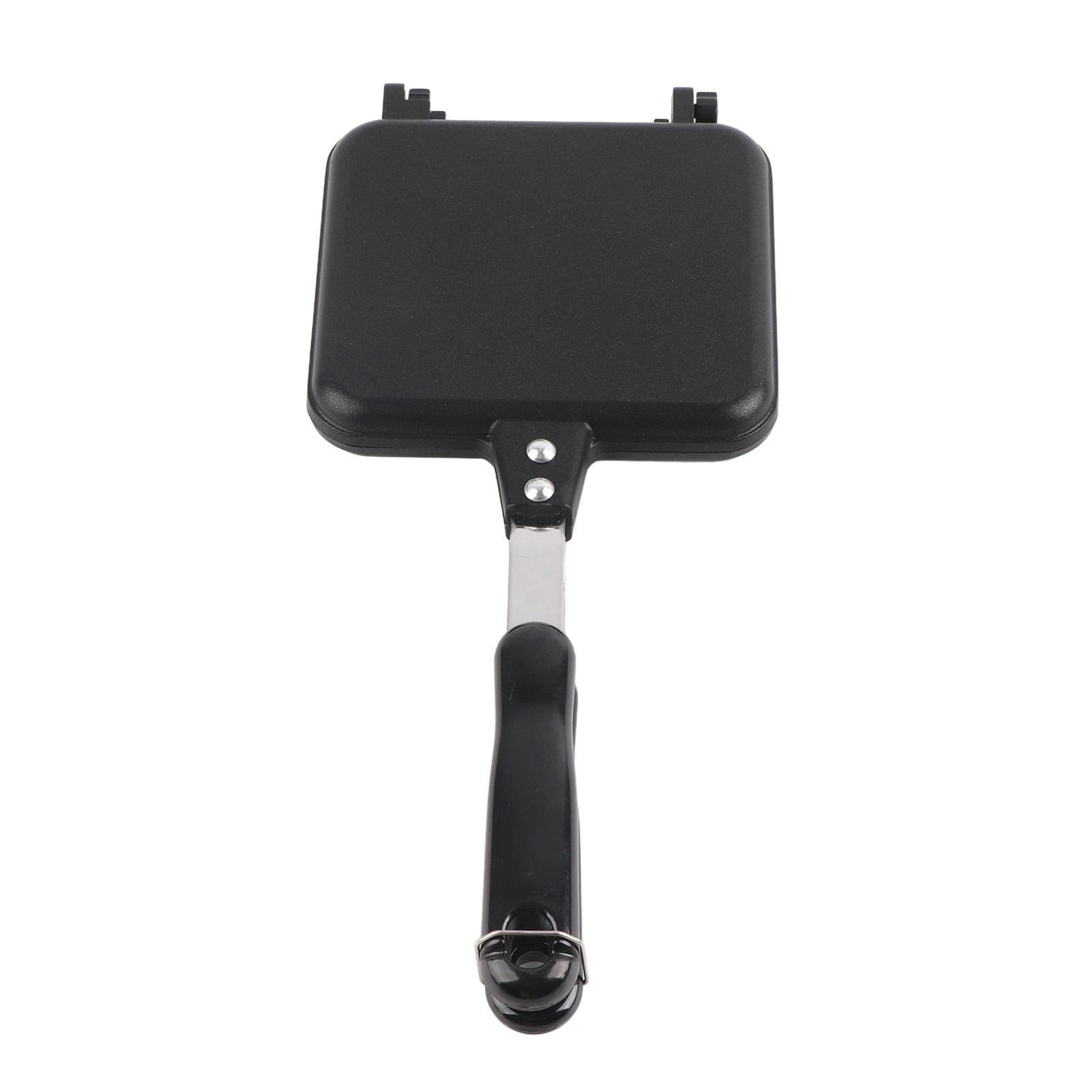 Doppelseitige Bratpfanne, antihaftbeschichtet, Frühstücksbratpfanne, Sandwich-Brotbackautomat für die Küche L