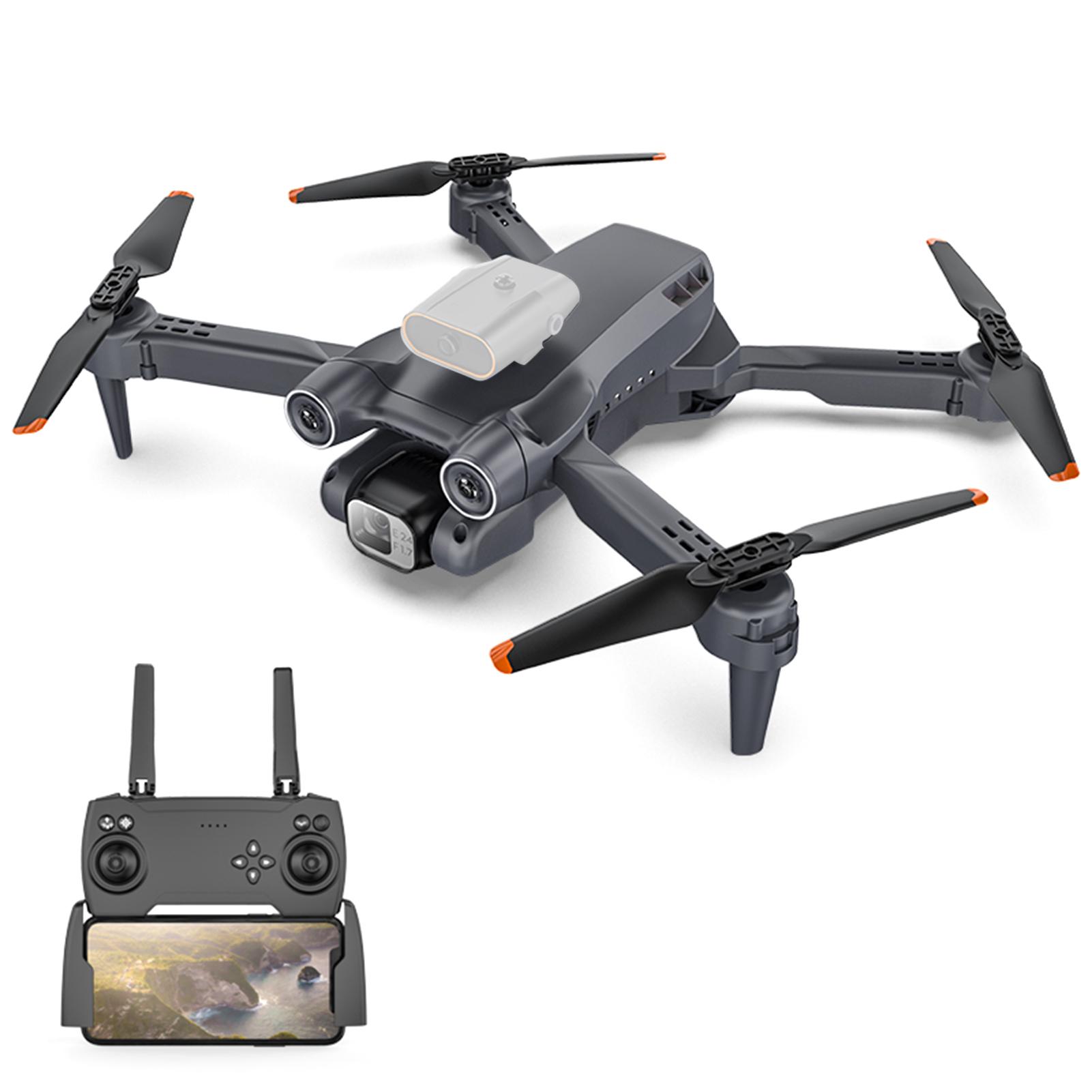 RC Drohne mit Kamera 4K Dual Kamera RC Quadcopter ESC mit Funktion Optical Flow Hindernisvermeidung 4k camera-1 battery schwarz