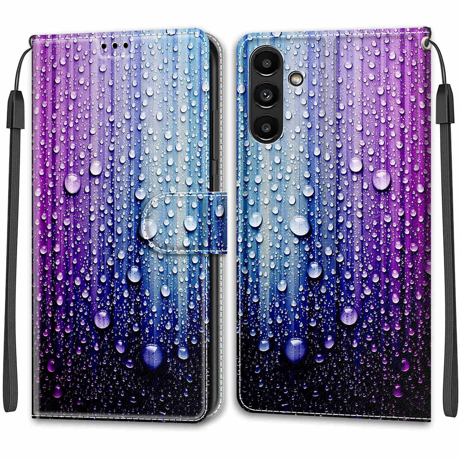 Luxuriöse, bemalte Ledertasche im Brieftaschen-Stil, Schutzhülle für Samsung Galaxy A36 A26 A16 A55 A35 A25 A24 A15 A05 A54 A14 A04S Samsung A51 A71 A40 Samsung Galaxy A14 4G/5G