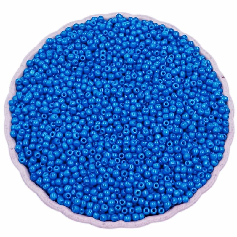 Home Party Supplies Zubehör Rocailles Perlen Zubehör Spacer Perlen Armband Halskette 1000 Stück/Lot 2mm für handgefertigte Charms Tschechisches Glas Mini DIY königsblau
