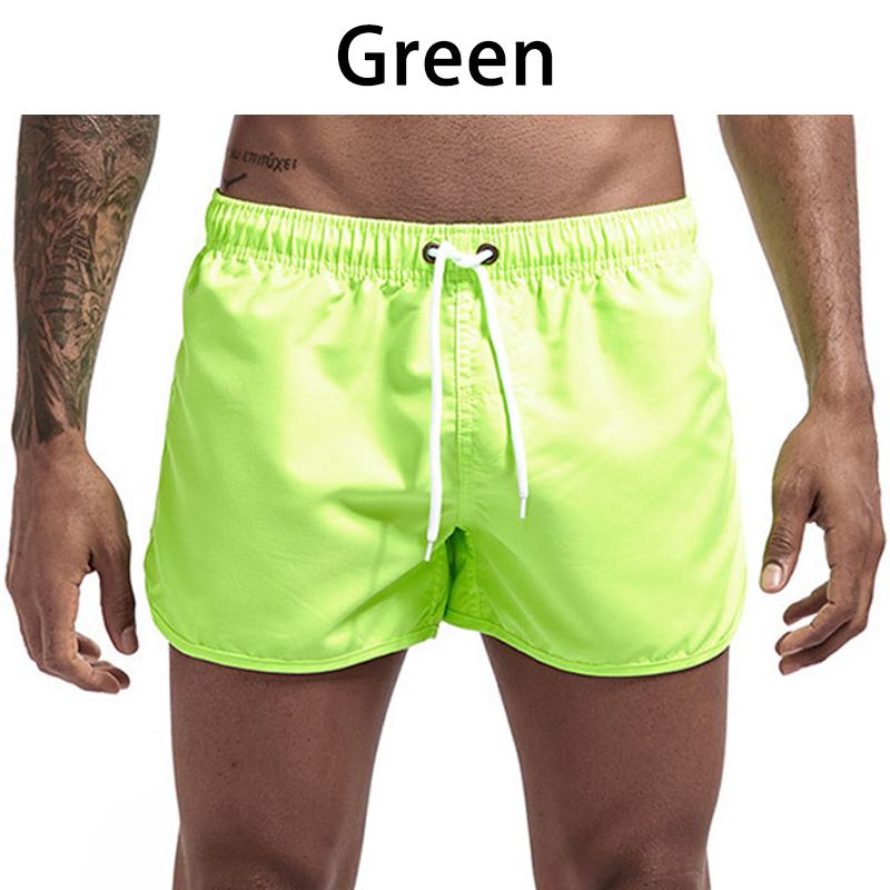 13 Farben Schnell trocknende Shorts Laufsport Shorts Herren Shorts Sommer Strand Shorts Boxershorts M grün
