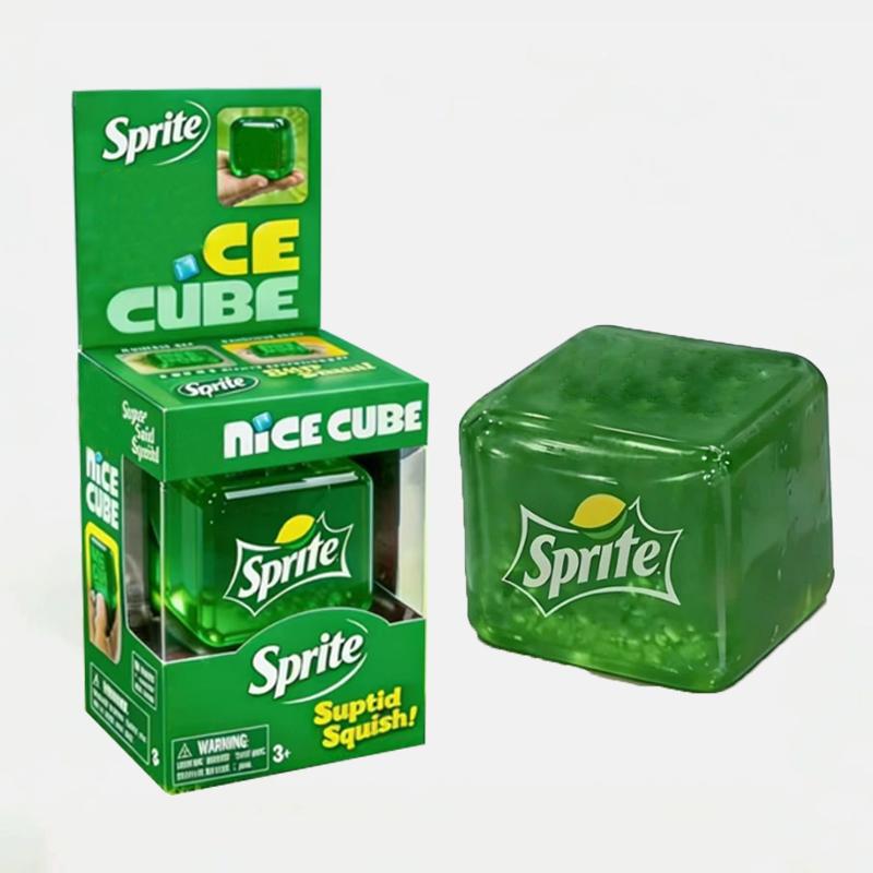 Dr Pepper X NeeDoh Nice Cube Squishy Spielzeug Stressabbau Spielzeug, Weicher Knetwürfel für Kinder & Erwachsene, Angstlösendes sensorisches Spielzeug