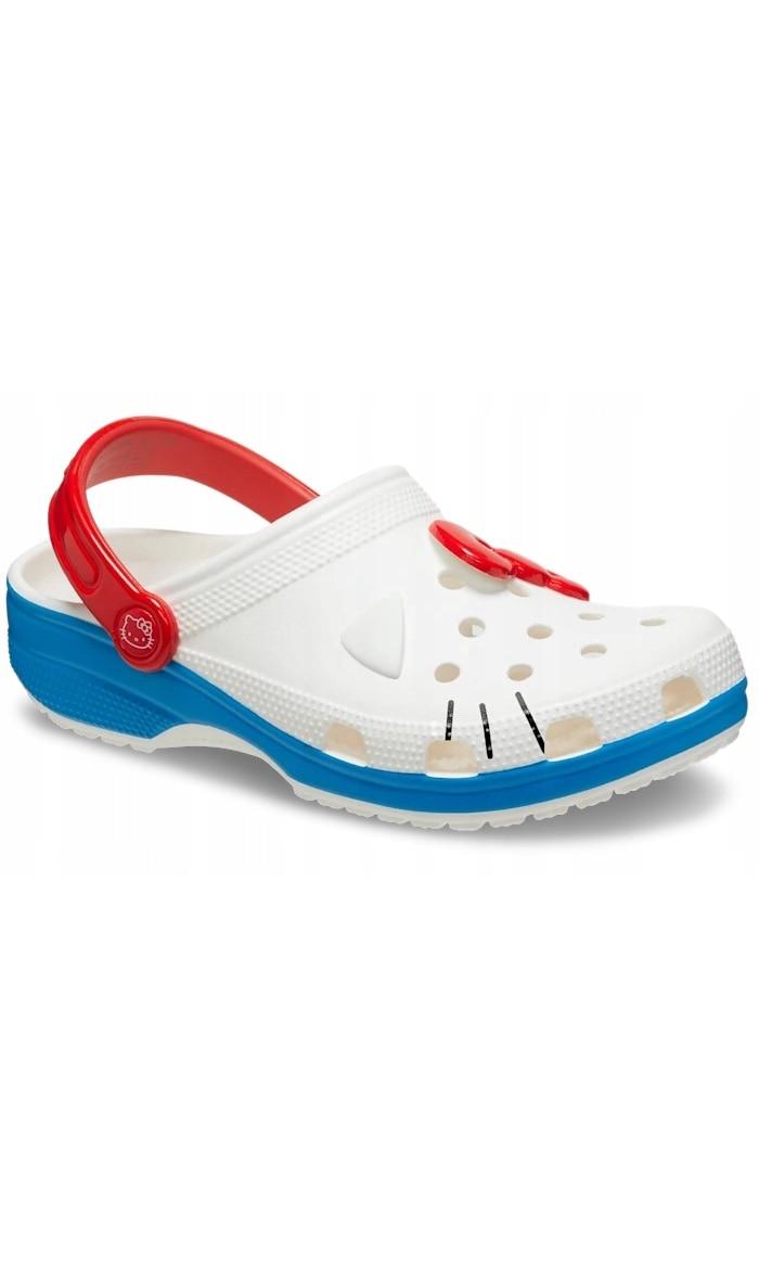 Damen Clogs Crocs Classic Hello Kitty 209438 Clog Weiß 37-38 EU 38-39 weiß